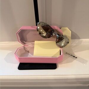 Swarovski Silver Crystal-Embellished Sunglasses